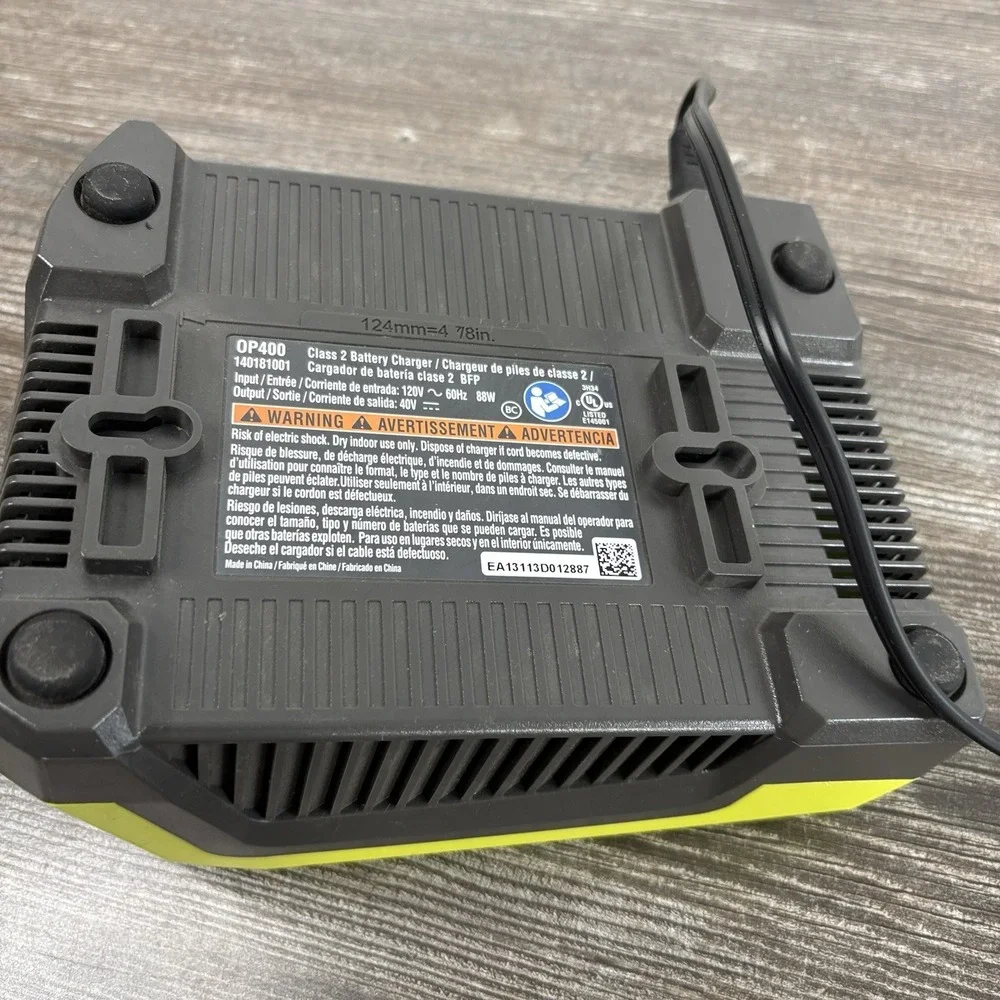 RYOBI OP400 40V Lithium-Ion Rapid Quick Charger OP400 Genuine Original OEM